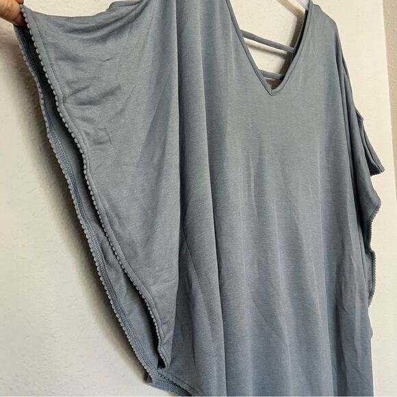 Dotti Cold Shoulder Swim Cover-Up Tunic in Gray NEW Size Large - Picture 6 of 9